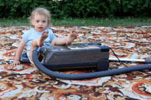 baby does carpet cleaning
